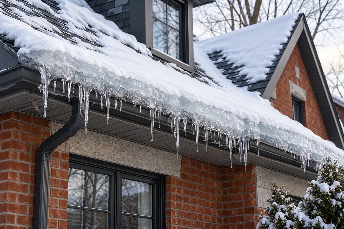 Barrages de glace sur la toiture : causes, prévention et solutions